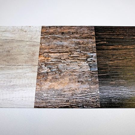 3 Gedruckte Karten mit Lack | Verschiedene Holzoptiken und Brauntöne